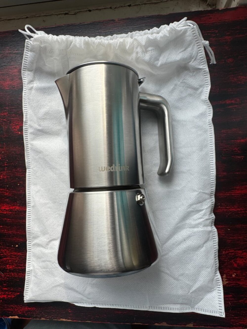 Stovetop Espresso Coffee Maker 6 Espresso Cups Stainless Steel Moka Pot Wedrink - Picture 2 of 6